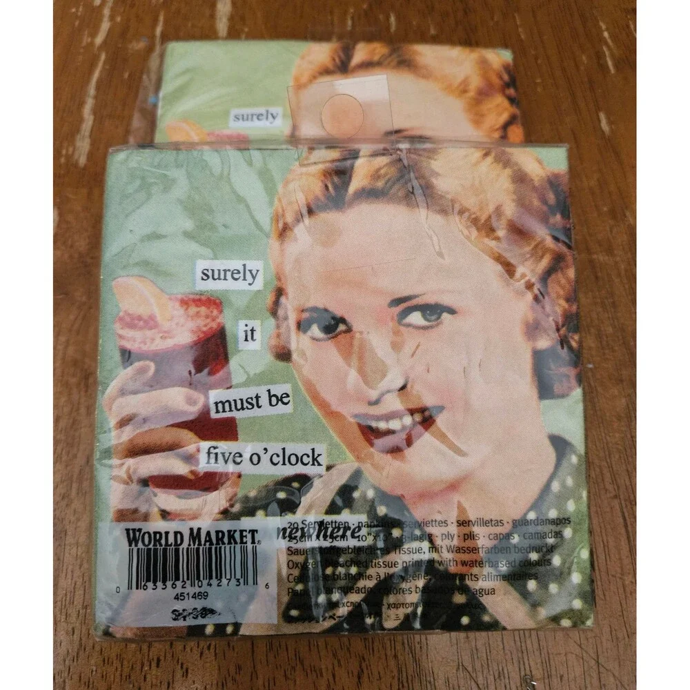 2 Packs of Bar Napkins Party Accessories Decor Humor Funny World Market